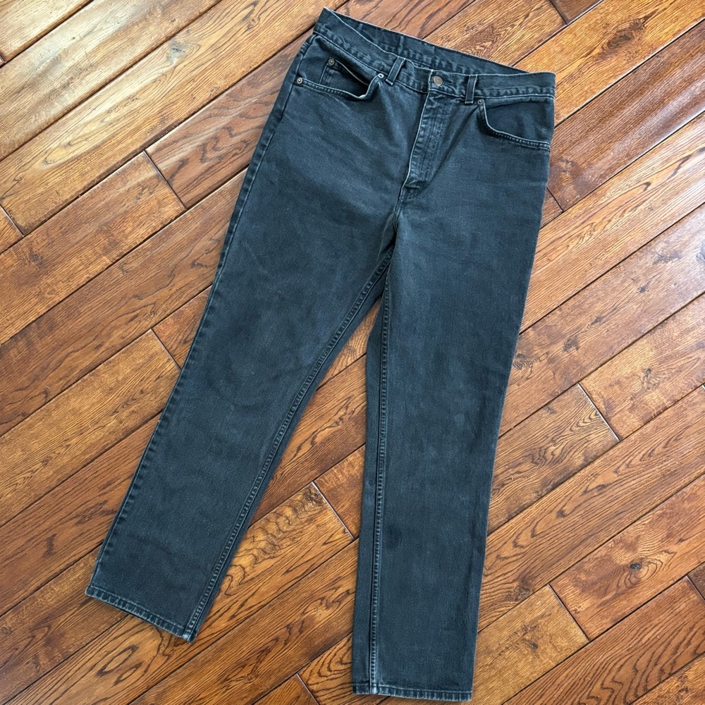 Vintage Levi's Black Straight Leg Jeans